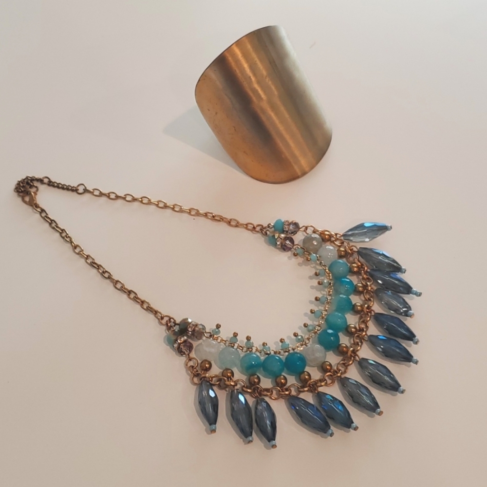 Bundle - Jewelry Lot Gold and Blue